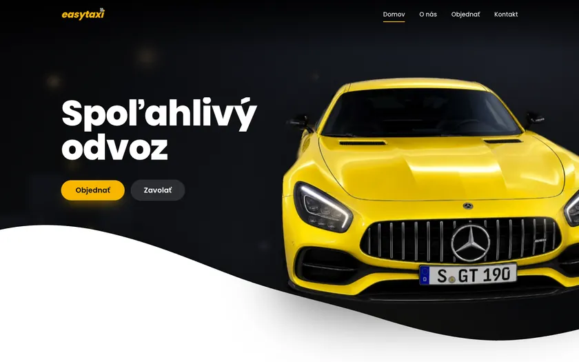 easytaxi — demo taxi webu s animáciami